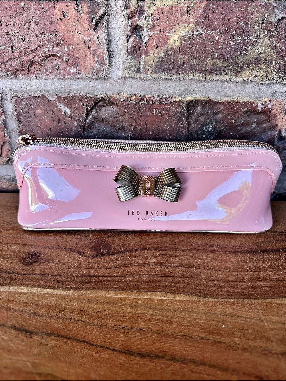 Ted Baker Nicolai Knot Bow Makeup Bag Pink